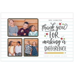 Poster, 20x30, Matte Photo Paper with Favorite Teacher design