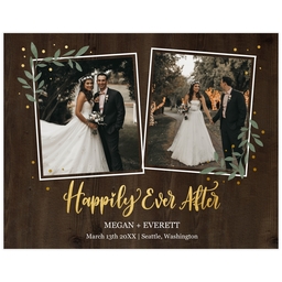 Poster, 11x14, Glossy Poster Paper with Happily Ever After design