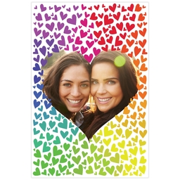 Poster, 12x18, Glossy Poster Paper with Hero Hearts design