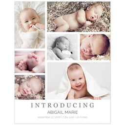 Poster, 11x14, Glossy Poster Paper with Introductory Collage design