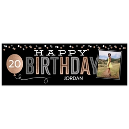 2x6 Same-Day Photo Banner with Metallic Celebration design