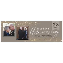 2x6 Same-Day Photo Banner with Sparkling Celebration  design