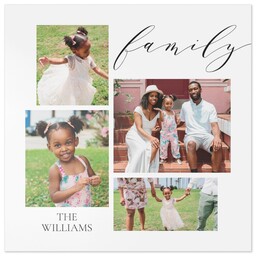 16x16 Xchange Print with Family Calligraphy design