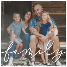 16x16 Xchange Print with Family Script design