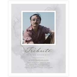 11x14 Board Prints with Watercolor Tribute design