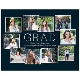 Poster, 11x14, Glossy Poster Paper with Collage Grad design