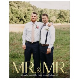 Poster, 11x14, Glossy Poster Paper with Golden Love design