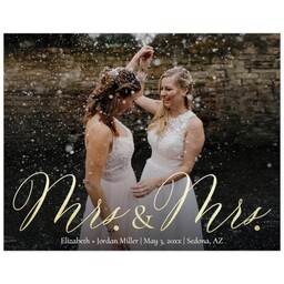 Poster, 11x14, Glossy Poster Paper with Two Mrs. design