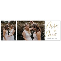 2x6 Photo Banner with Two Mrs. design