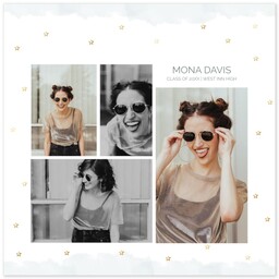 Poster, 12x12, Glossy Poster Paper with Reach For The Stars Collage design