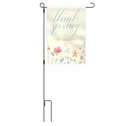 Garden Flag with Metal Stake with Think Spring design