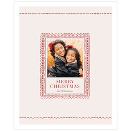 11x14 Board Prints with Christmas Frame Red design
