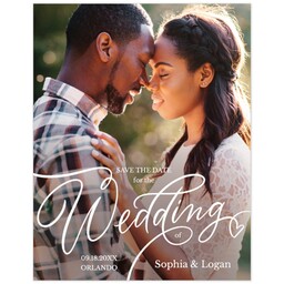 Poster, 11x14, Glossy Poster Paper with Wedding Lettering design