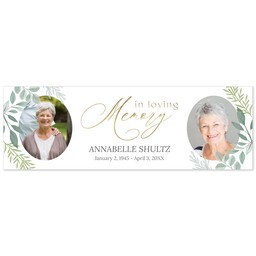 2x6 Same-Day Photo Banner with Always in our Hearts design