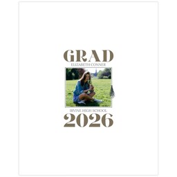 11x14 Board Prints with Bold Grad 2026 design