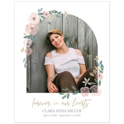 Poster, 11x14, Glossy Poster Paper with Bordered Botanicals design