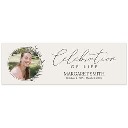 2x6 Photo Banner with Celebration of Life design