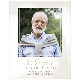 Poster, 11x14, Glossy Poster Paper with Loving Script design