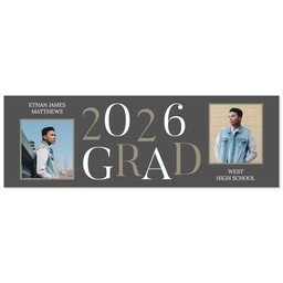 2x6 Same-Day Photo Banner with Stacked Year 2026 design