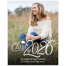 Poster, 11x14, Glossy Poster Paper with Stylish Script 2026 design