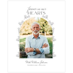 11x14 Board Prints with Wreathed Archway design
