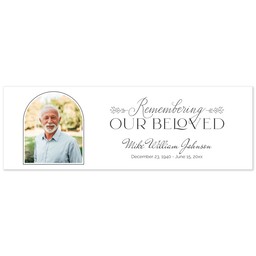 2x6 Same-Day Photo Banner with Wreathed Archway design