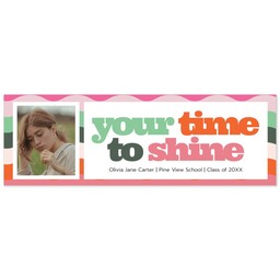 2x6 Photo Banner with Art Major design