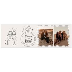 2x6 Photo Banner with Cocktail and a Kiss design