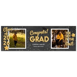 2x6 Same-Day Photo Banner with conGRADulations 2026 design
