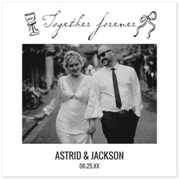 Poster, 12x12, Glossy Poster Paper with Our Love Story design