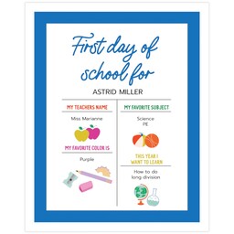 11x14 Board Prints with Schoolhouse Rocks design