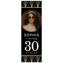 2x6 Same-Day Photo Banner with Art Deco Birthday design