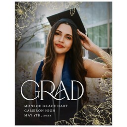 Poster, 11x14, Glossy Poster Paper with Deco Grad design