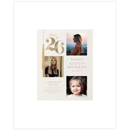 11x14 Board Prints with Grads Big Date 2026 design