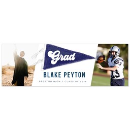 2x6 Same-Day Photo Banner with Grads Pennant  design