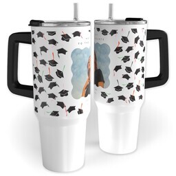 40oz Travel Tumbler with Art Major design