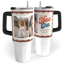 40oz Travel Tumbler with Pop Off Grad design