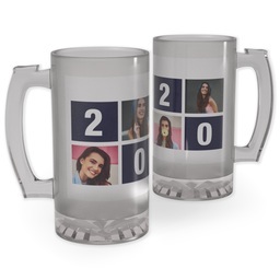 Personalized Beer Stein with Grad Block design