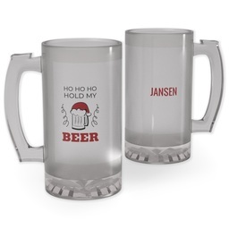 Personalized Beer Stein with Hold My Beer design