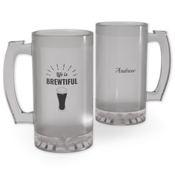 Personalized Beer Stein with Life is Brewtiful design