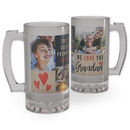 Personalized Beer Stein with We Love You Grandad design