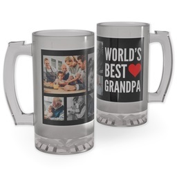 Personalized Beer Stein with World's Best Grandpa design
