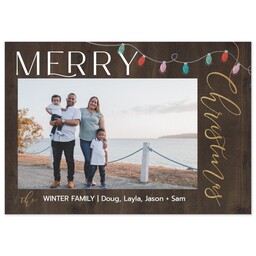 3.5x5 Same-Day Postcard with Bright and Merry design