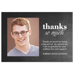 3.5x5 Same-Day Postcard with Chalkboard Thanks design