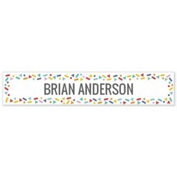All-Purpose Labels, Small - Set of 72 with Confetti Frame design