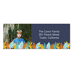 Address Label with Dino Land design