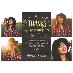 3.5x5 Same-Day Postcard with Ecstatic Thanks design