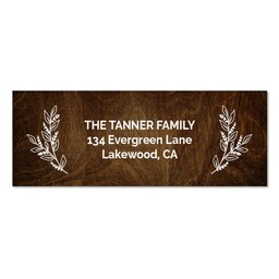 Address Label with Fancy Floral design