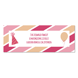 Address Label with Festive Pattern design