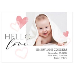 3.5x5 Same-Day Postcard with Hello Love design